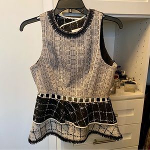 Jonathan Simkhai cutout peplum top